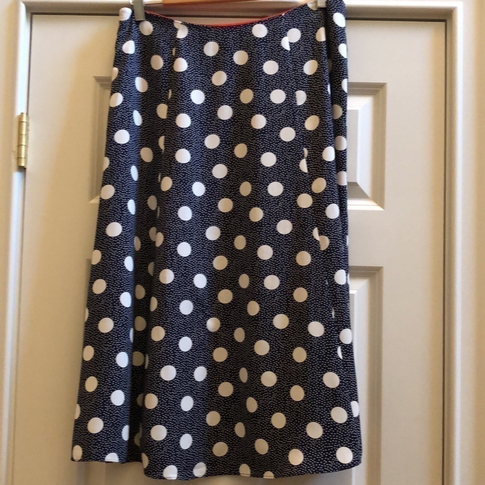 Boden Navy Spot On Spot Skirt 8 - Picture 9 of 9